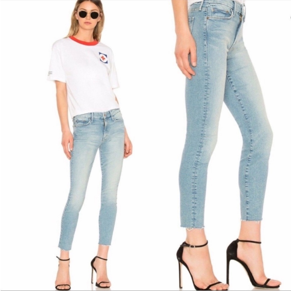 MOTHER THE LOOKER ANKLE FRAY in  Ready To Roll size 26